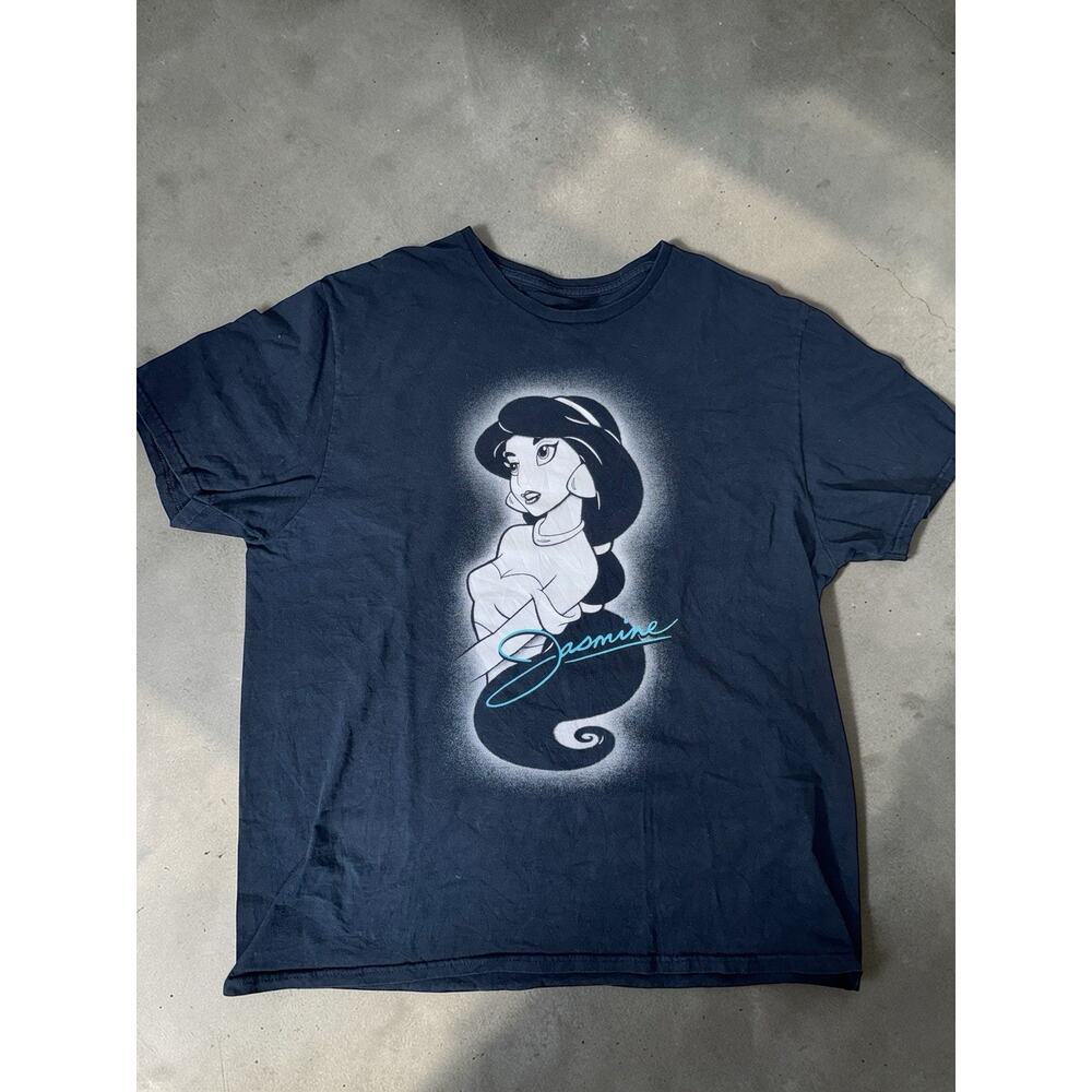 Disney Princess Jasmine Aladdin Black Shirt Size XL